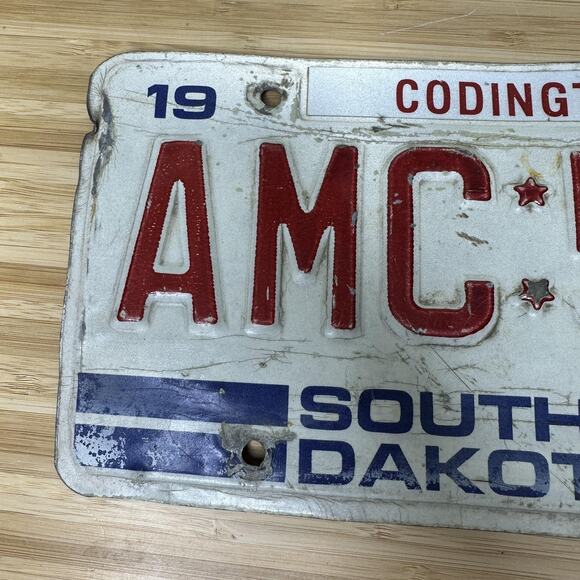 Vintage 1986 South Dakota License Plate AMC 512 Codington County Mount Rushmore - Picture 4 of 10